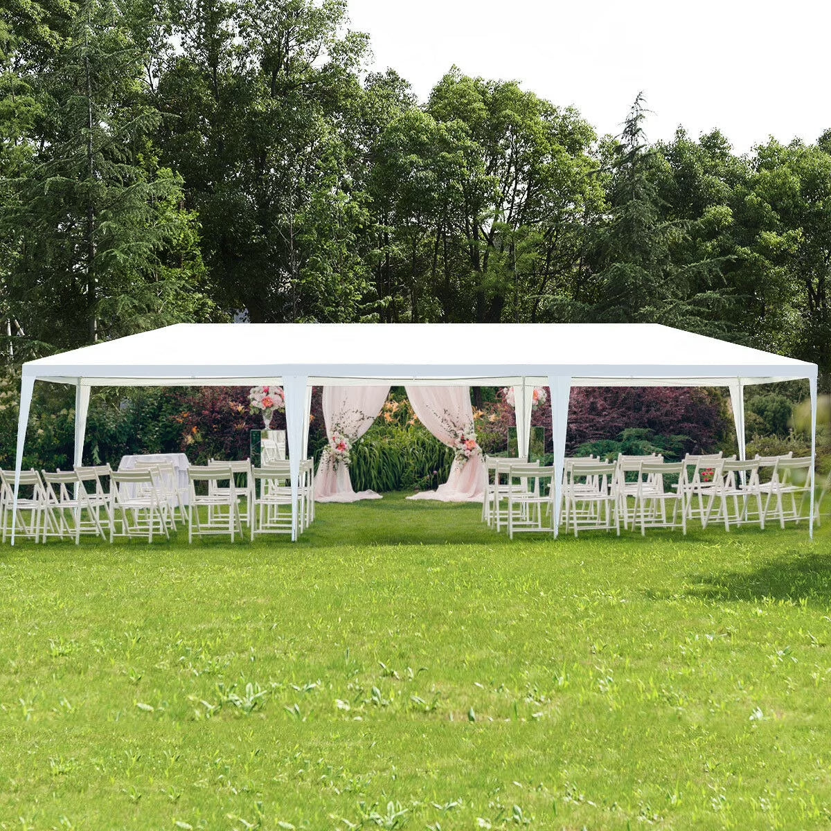 10'X30' Party Wedding Tent Event Canopies Heavy Duty Pavilion 5 Sidewall 44Lbs