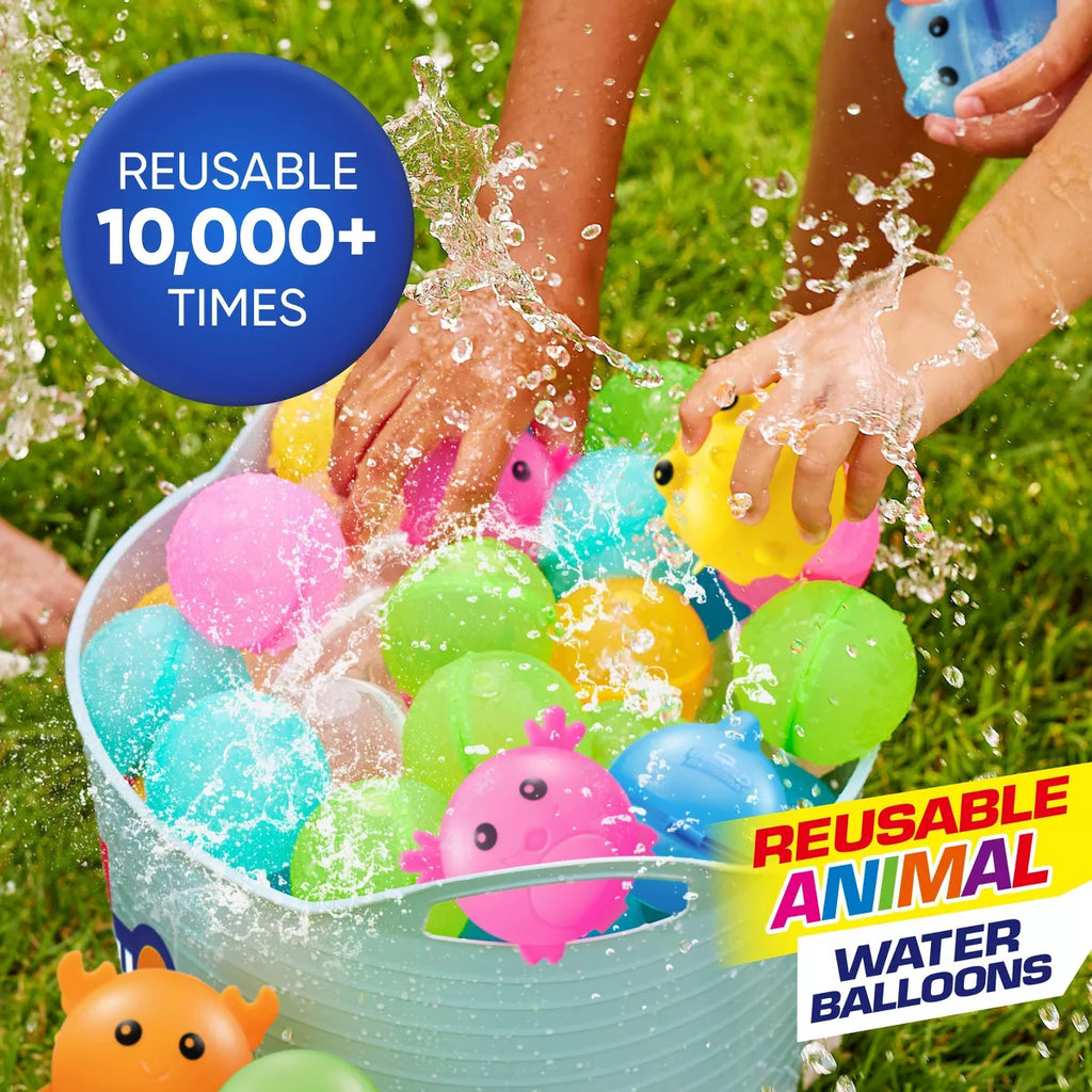 Bunch O Balloons Reusable Water Balloons Animals - 3Pk: Silicone Pool Toys for Kids