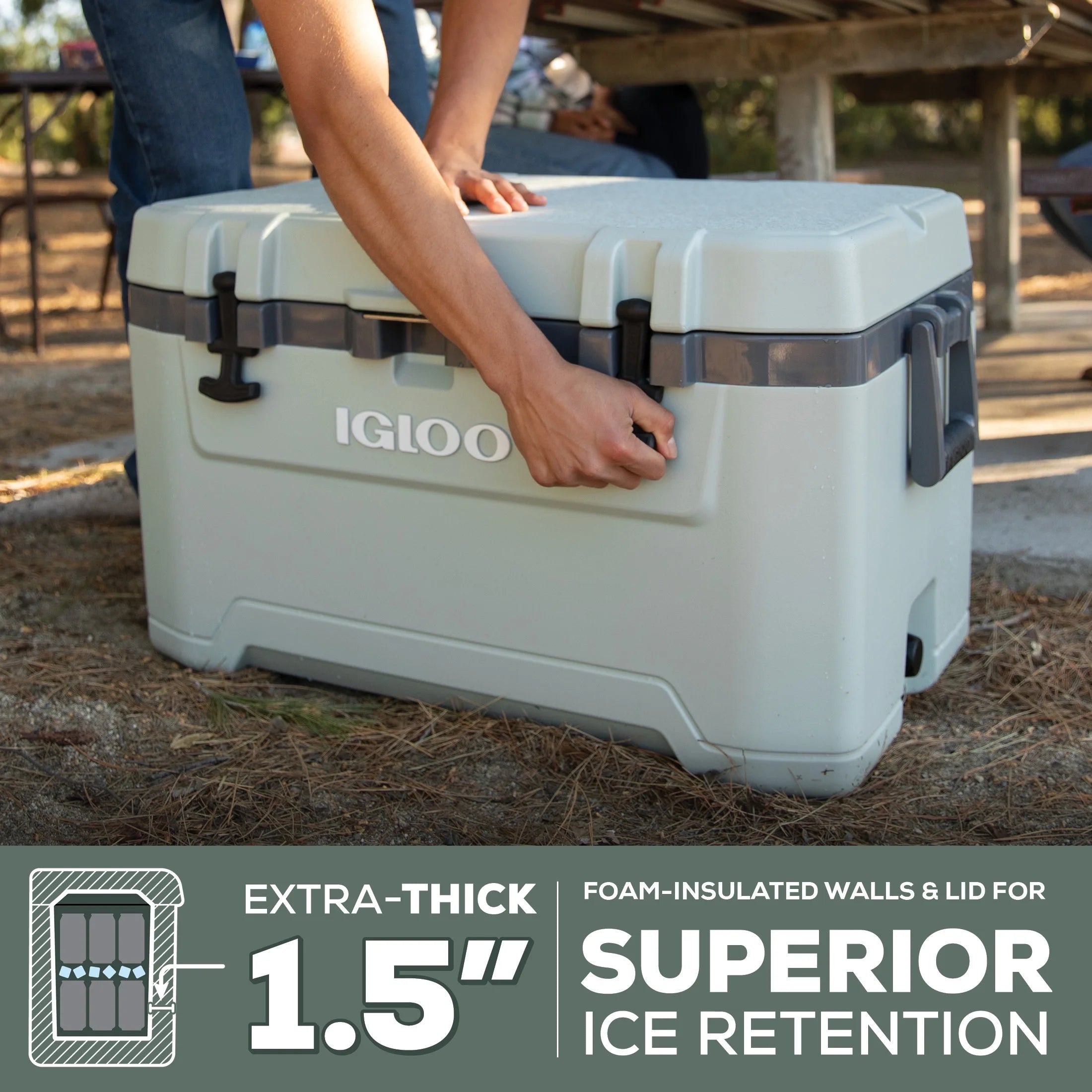 72 QT Overland Ice Chest Cooler, Green