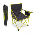 Camping Chairs for Adults with Mesh Cup Holders and Pockets, Built Durable and Reliable with Compact Charcoal/Citrus