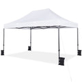 10X15Ft Outdoor Commercial Canopy Tent UPF 50+ Water-Resistant , White