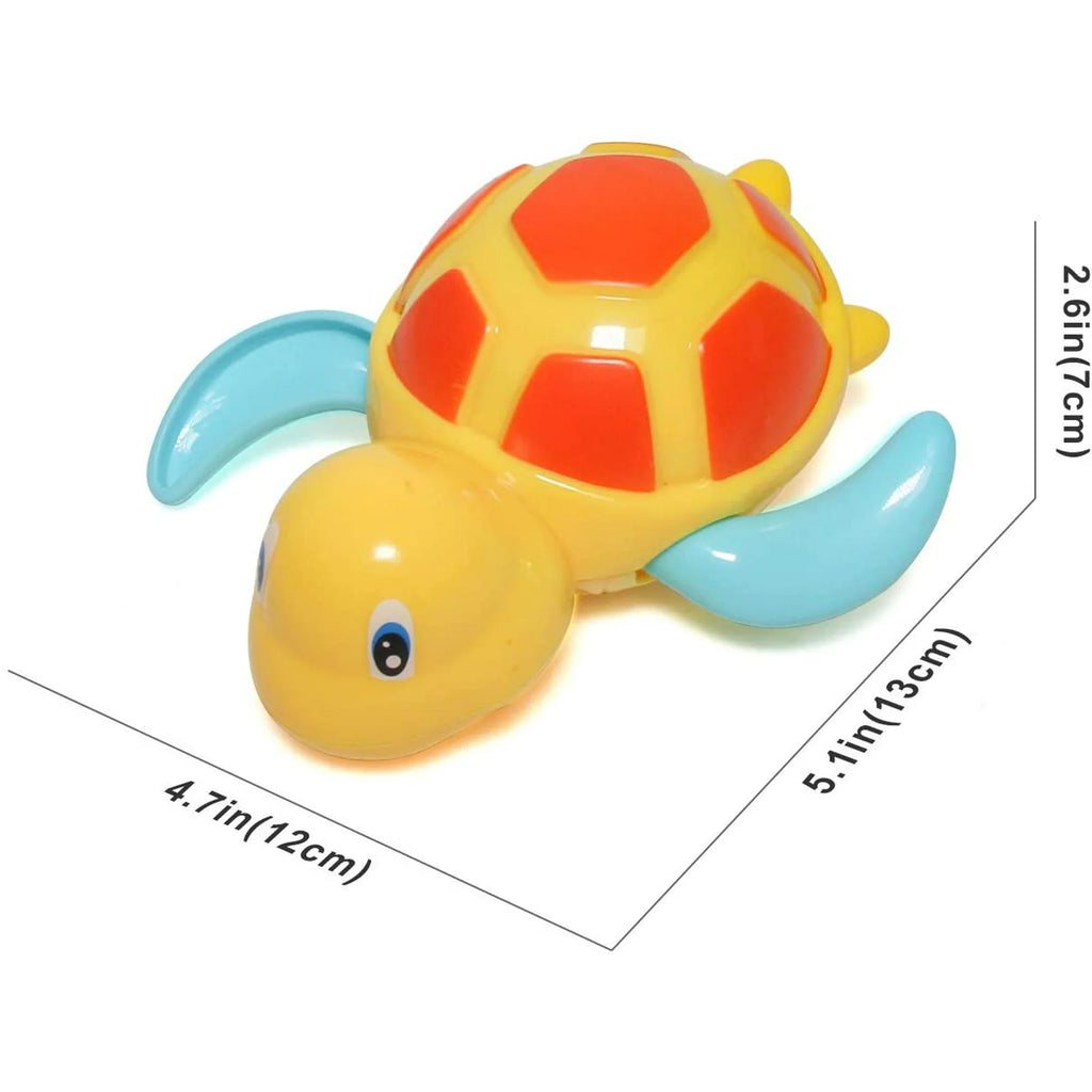 3-Pack Windup Bath Toys for Kids and Toddlers – Floating Swimming Turtle Pool Toys, Educational Fun for Ages 1+