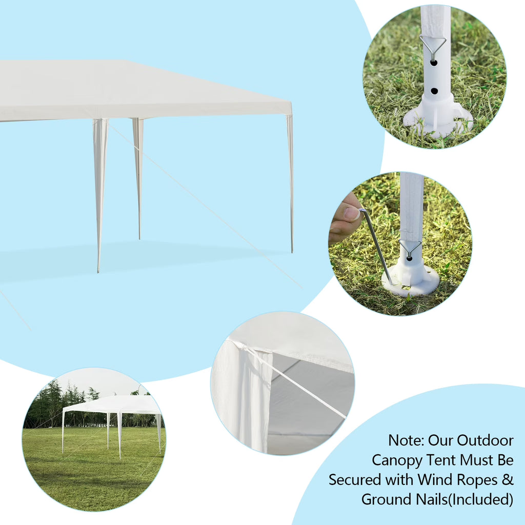10'X30' Party Wedding Tent Event Canopies Heavy Duty Pavilion 5 Sidewall 44Lbs