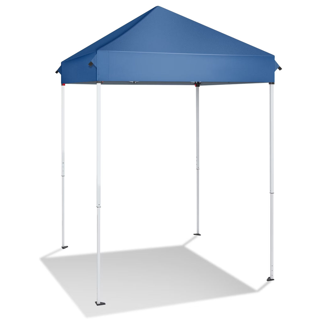 Portable 5Ft X 5Ft Canopy Tent for Patio, Foldable Gazebo for Backyard, Blue Canopy