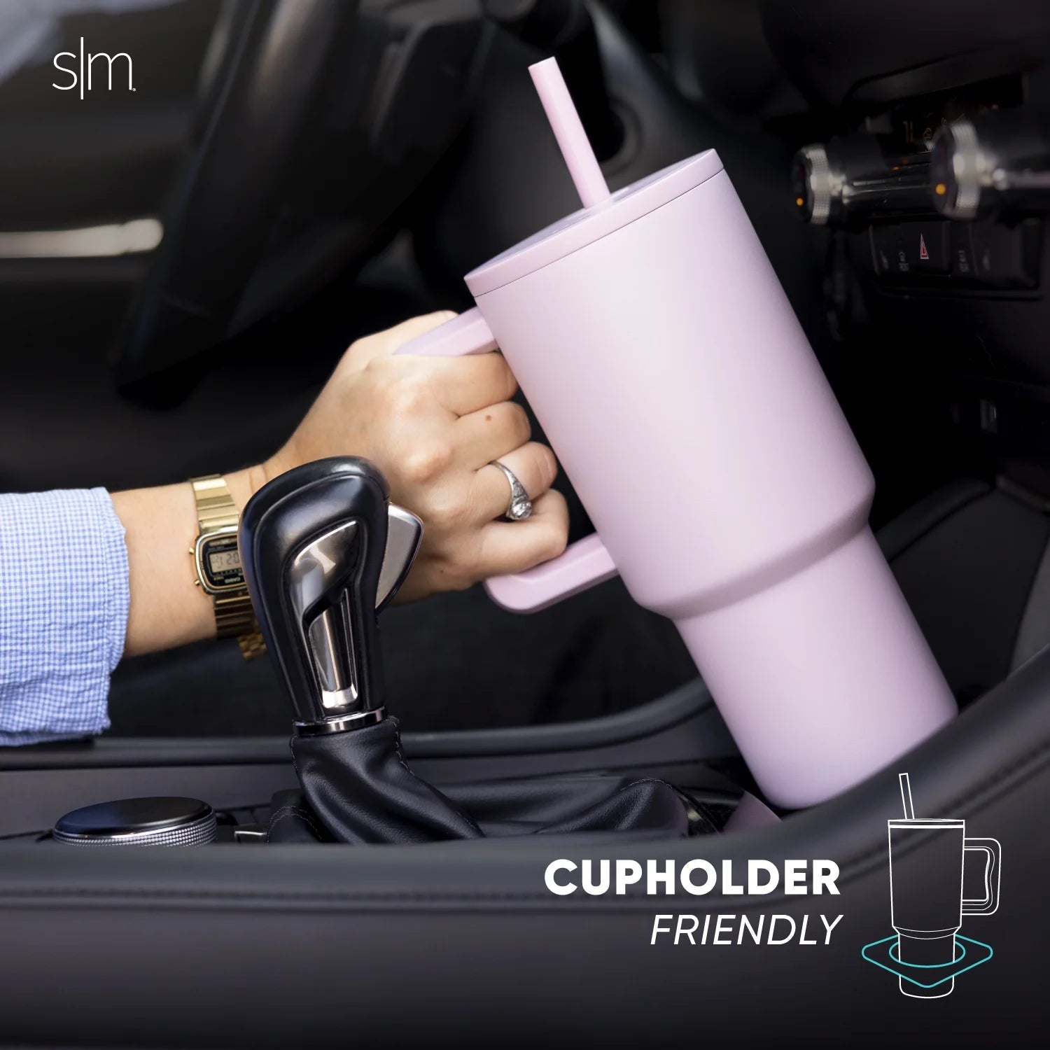 30 Fl Oz Insulated Stainless Steel Trek Tumbler with Straw Lid | Almond Birch