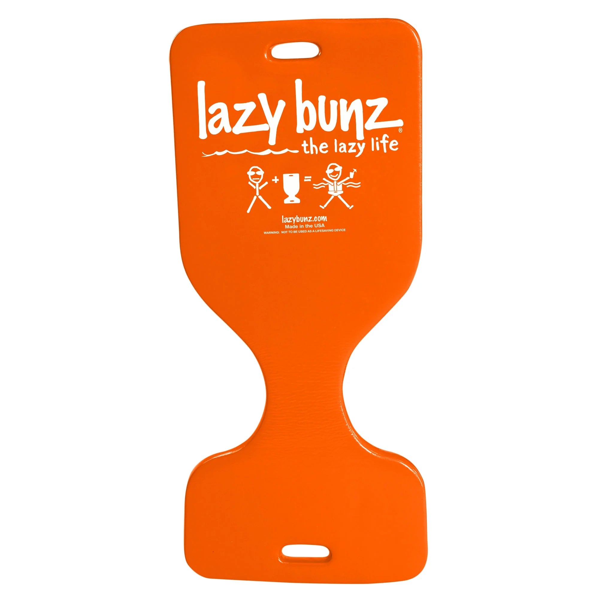 Lazy Bunz Foam Saddle Pool Lounger Float, Sunset Orange