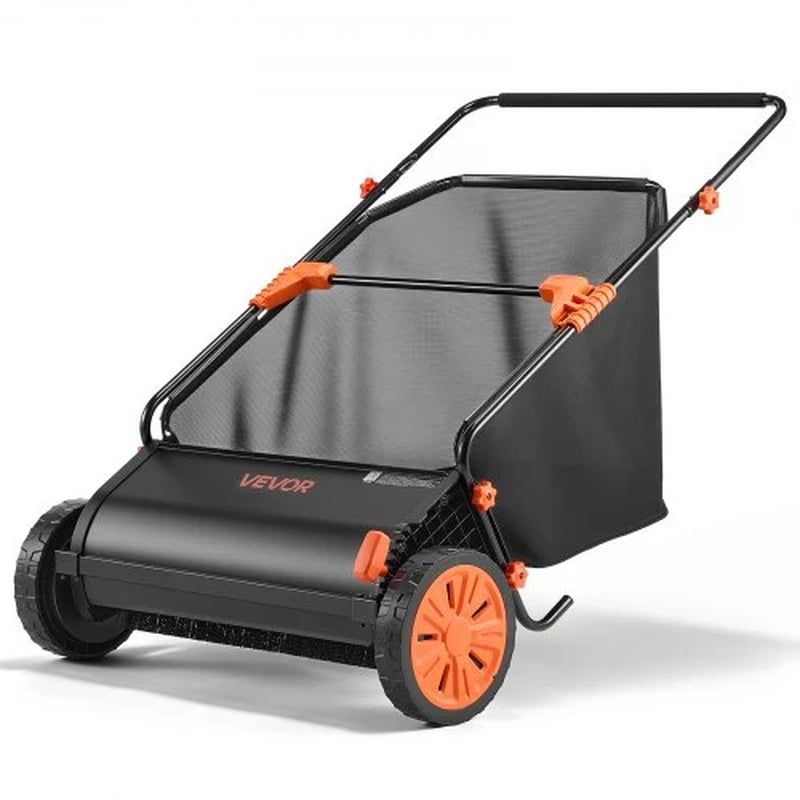 Push-Lawn-Sweeper,-26-In-Leaf-&-Grass-Collector-With-7-Cu.-Ft.-Hopper-Bag,-Adjustable-Brush-Height-&-Spinning-Brushes,-Heavy-Duty-Yard-Sweeper-With-Rubber-Wheels-For-Leaves-Grass-Cleanup Push-Lawn-Sweeper,-26-In-Leaf-&-Grass-Collector-With-7-Cu.-Ft.-Hopper-Bag,-Adjustable-Brush-Height-&-Spinning-Brushes,-Heavy-Duty-Yard-Sweeper-With-Rubber-Wheels-For-Leaves-Grass-Cleanup