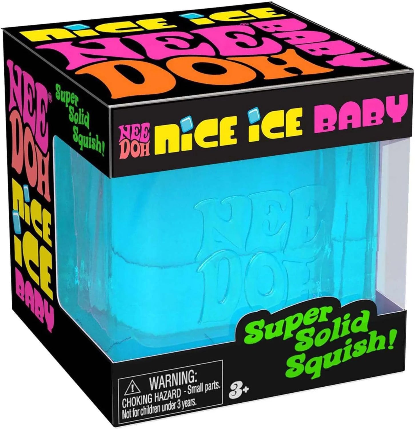 Needoh Nice Ice Baby - Sensory Squeeze Toy - Single Mini Nice Cube in Assorted Colors - Ages 3+ (Pack of 1)