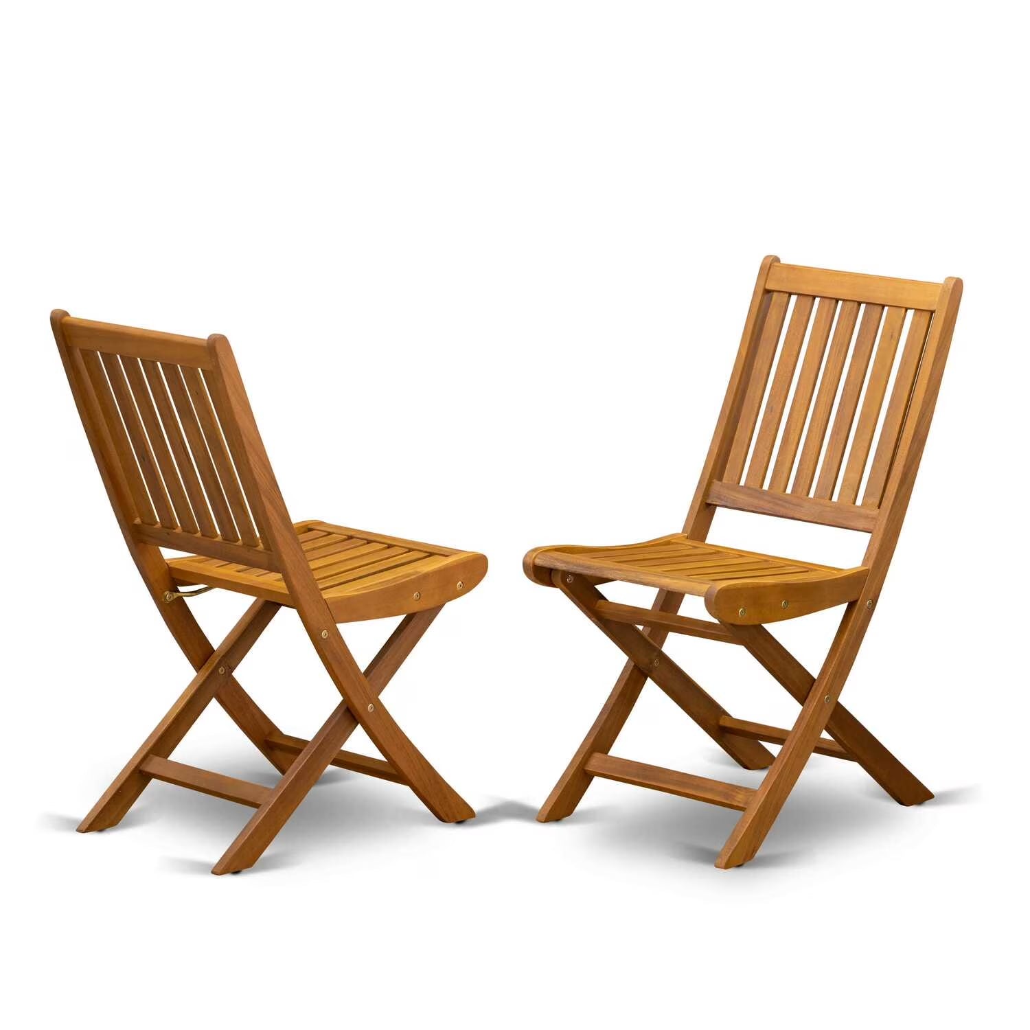 Beasley 7-Piece Patio Dining Set W/ Slat Back in Natural Oil