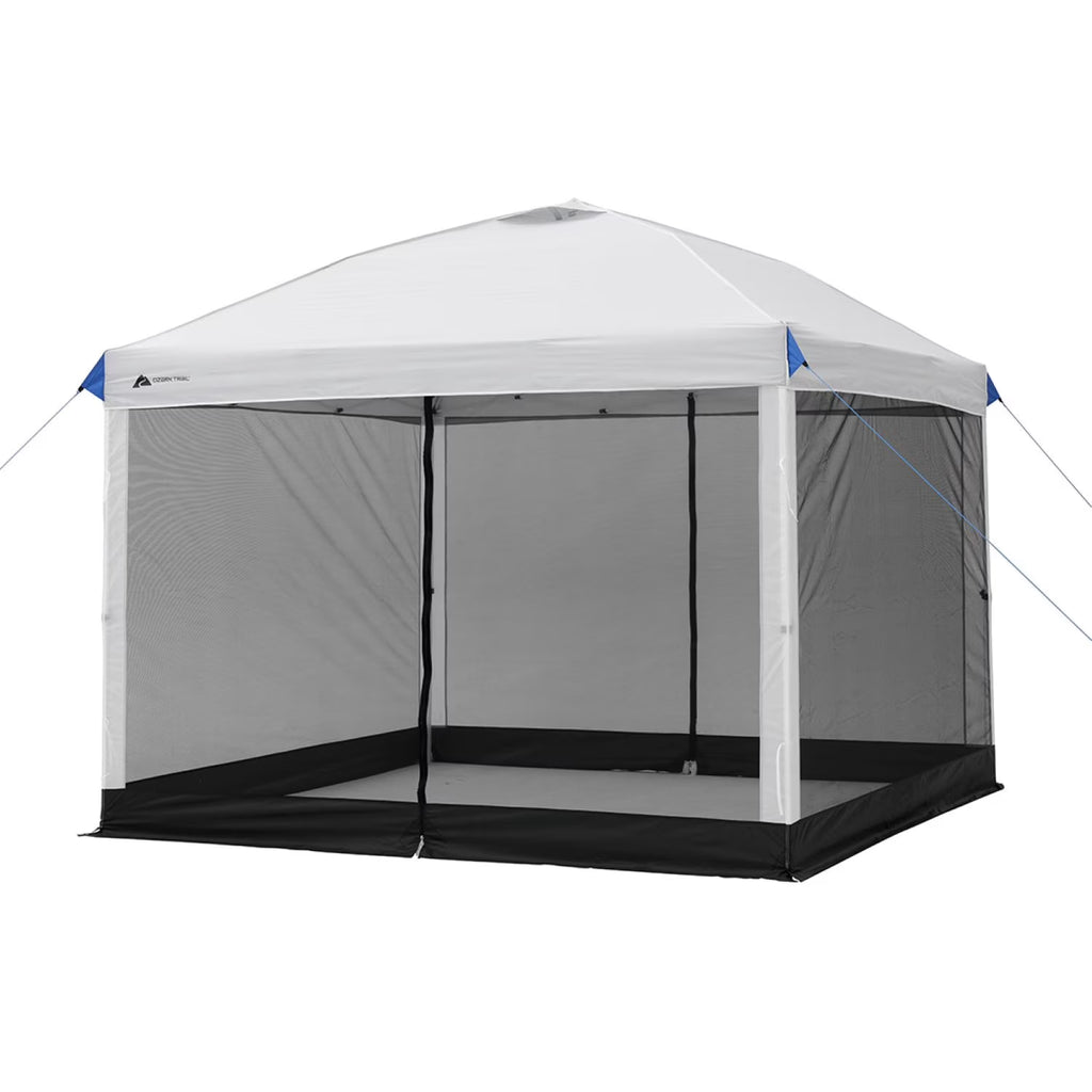 Canopy Mesh Curtain Accessory with Zippered Walls for 10' X 10' Canopy
