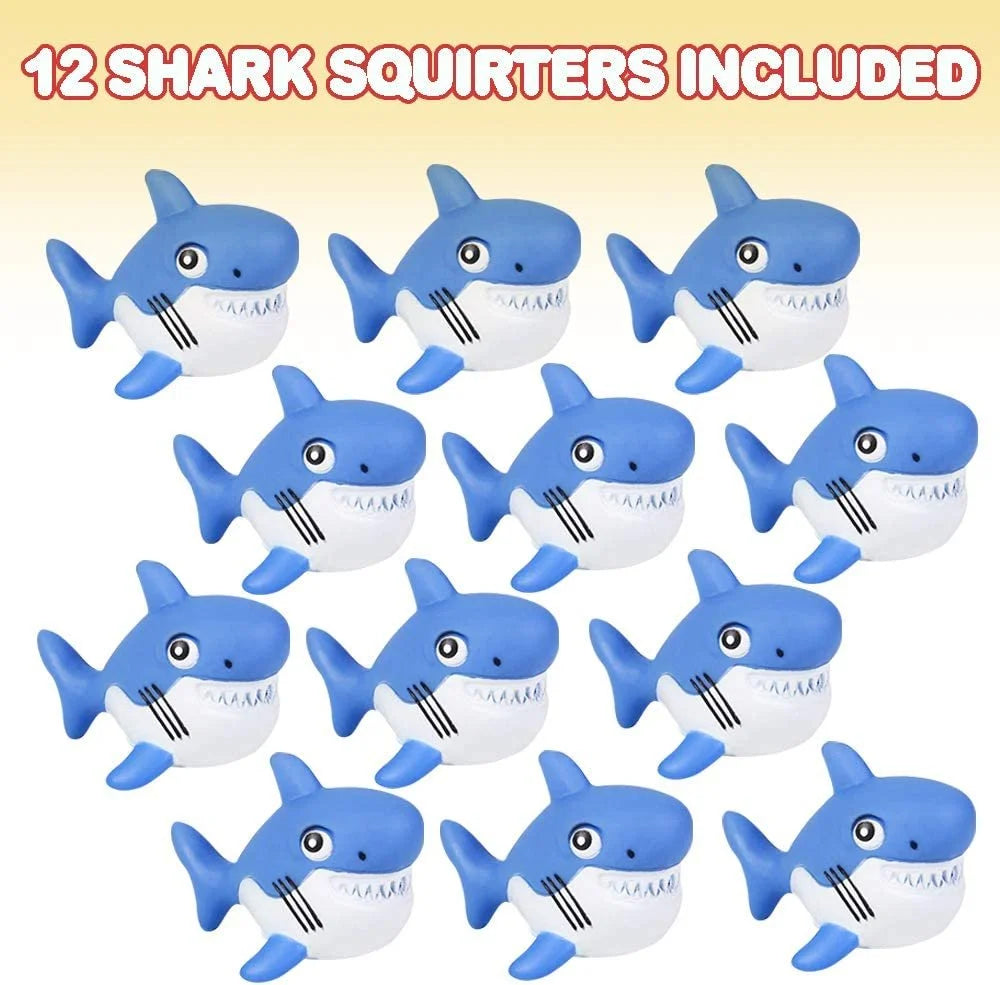 Rubber Squirting Bath Toys – 12-Pack Pool & Baby Bath Toys – Fun Birthday Party Favors for Kids
