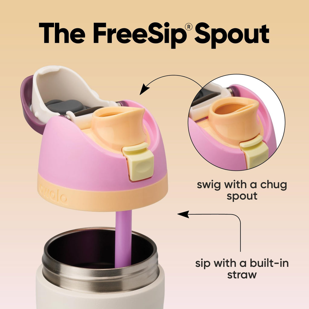 Owala Freesip Insulated Stainless Steel Water Bottle with Straw Bpa-Free