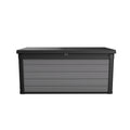 Premier 150 Gallon Durable Resin Outdoor Storage Deck Box for Furniture and Supplies, Grey