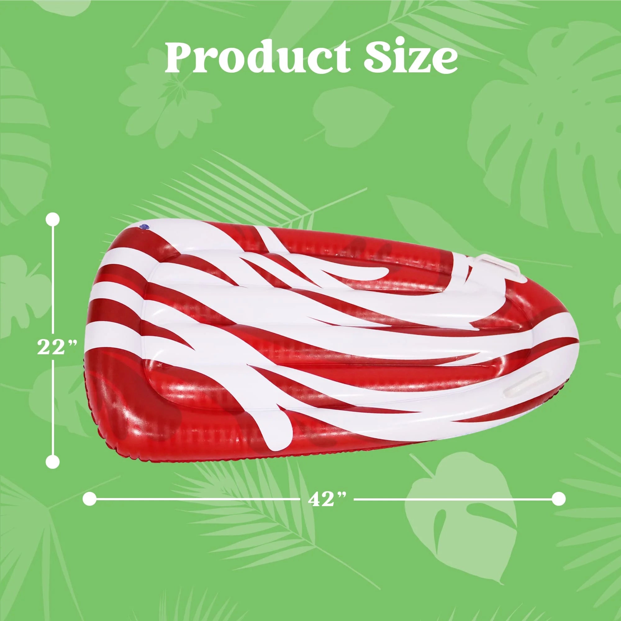2 Packs Inflatable Bodyboard for Kids Swimming Pool Floating Toys