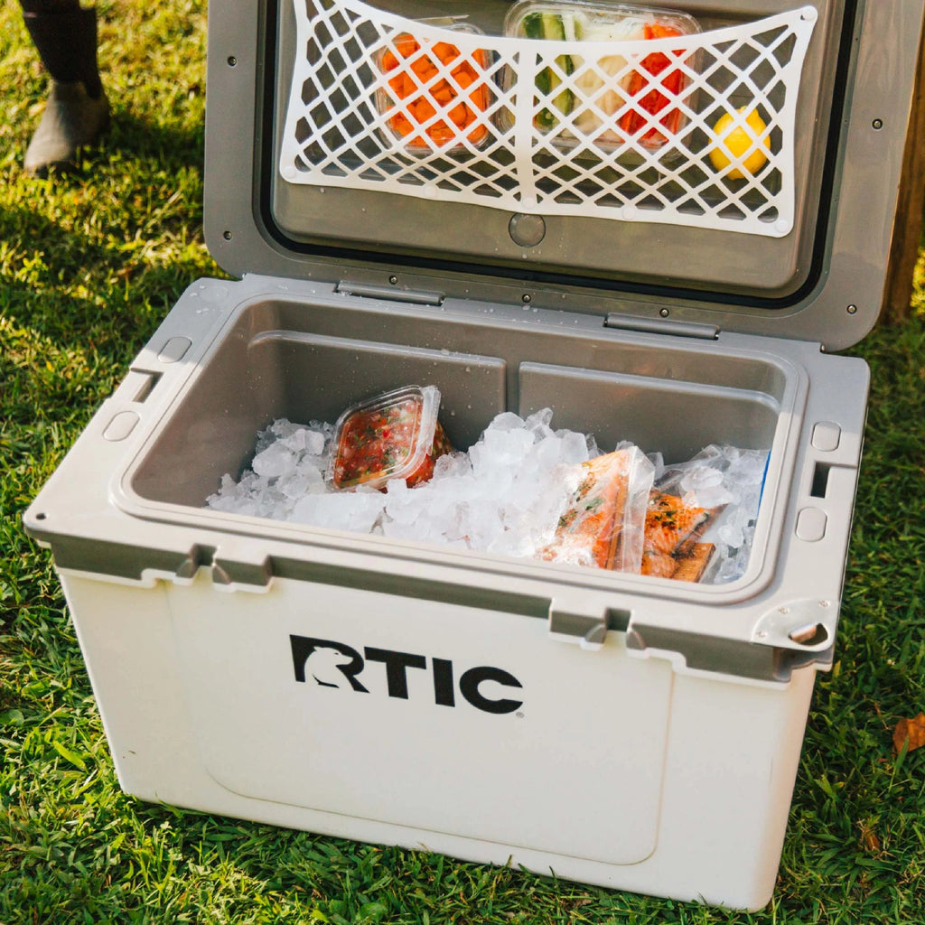 Ultra-Light 32 Qt Hard-Sided Ice Chest Cooler, Fits 48 Cans, Grey