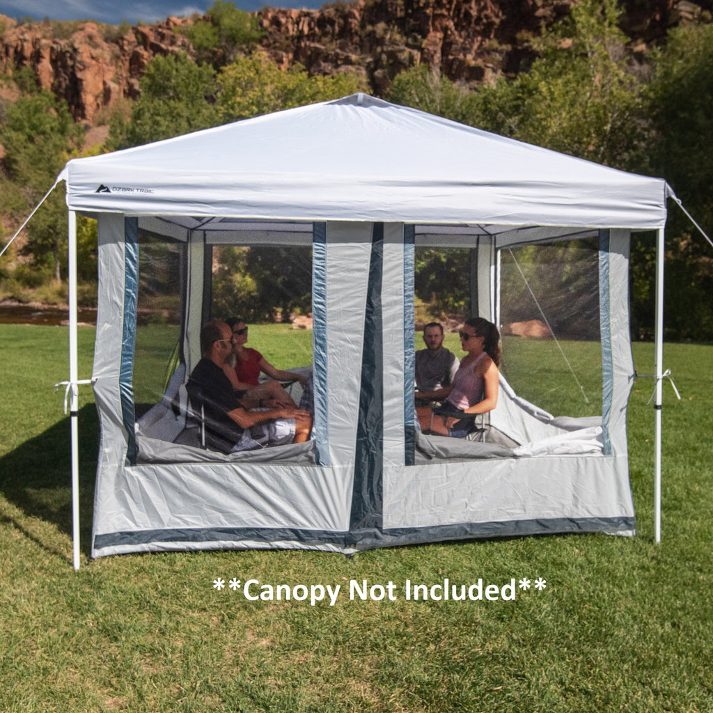 7-Person 2-In-1 Screen House Connect Tent with 2 Doors, Canopy Sold Separately