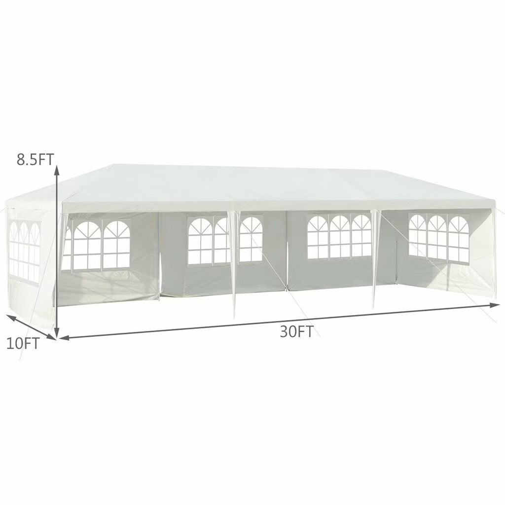 10'X30' Party Wedding Tent Event Canopies Heavy Duty Pavilion 5 Sidewall 44Lbs