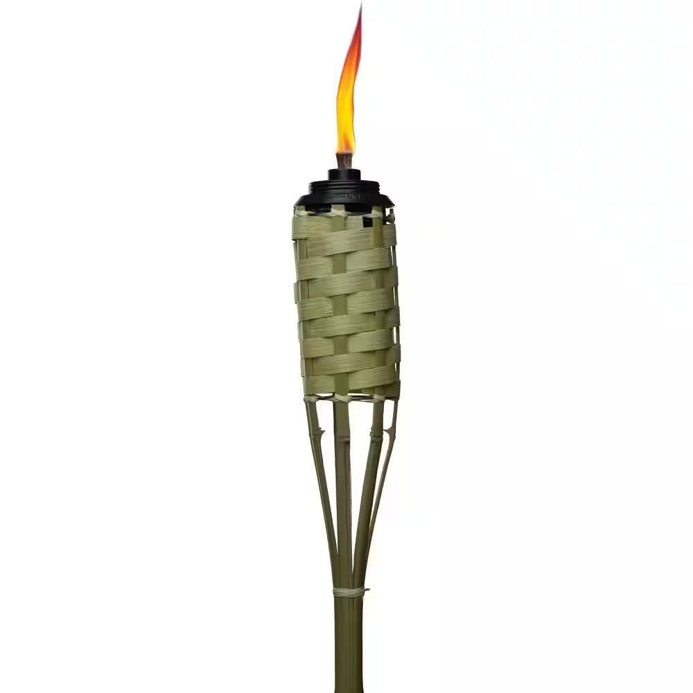 57 In. Easy Pour Torch Bamboo Classic Weave Brown 10-Pack