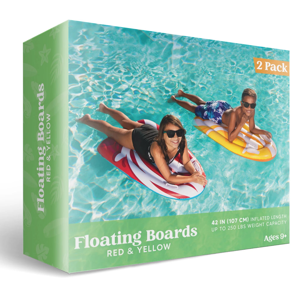 2 Packs Inflatable Bodyboard for Kids Swimming Pool Floating Toys
