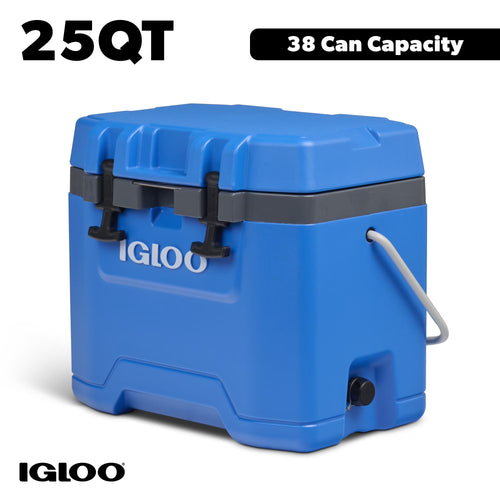 25 QT Overland Ice Chest Cooler, Blue