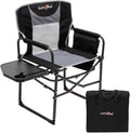 Oversized Camping Directors Chair, Portable Folding Lawn Chairs for Adults Heavy Duty with Side Table,Pocket for Beach, Fishing,Picnic,Concert,Tailgating，Outdoor Foldable Camp Chair