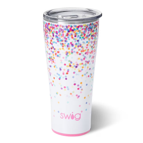 32Oz Tumbler | Insulated Stainless Steel Travel Tumbler | Confetti