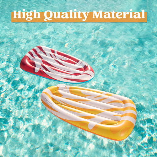 2 Packs Inflatable Bodyboard for Kids Swimming Pool Floating Toys