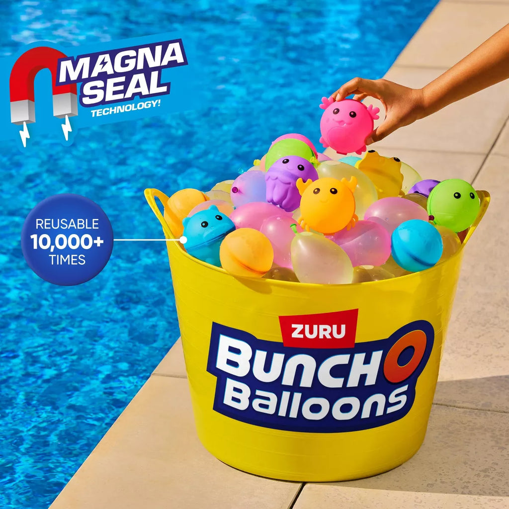 Bunch O Balloons Reusable Water Balloons Animals - 3Pk: Silicone Pool Toys for Kids