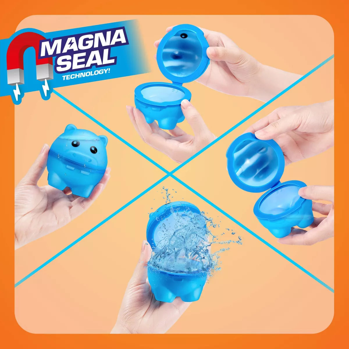 Bunch O Balloons Reusable Water Balloons Animals - 3Pk: Silicone Pool Toys for Kids