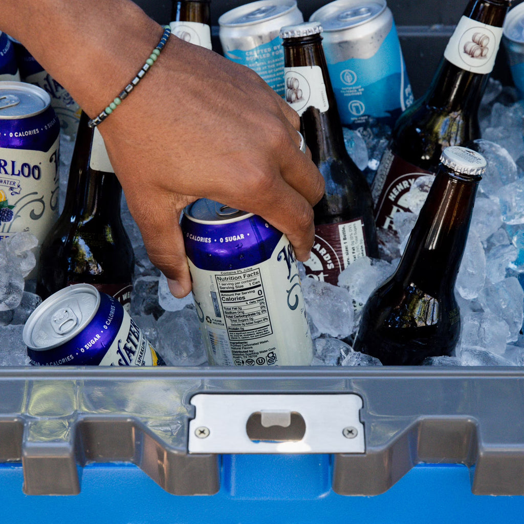 25 QT Overland Ice Chest Cooler, Blue